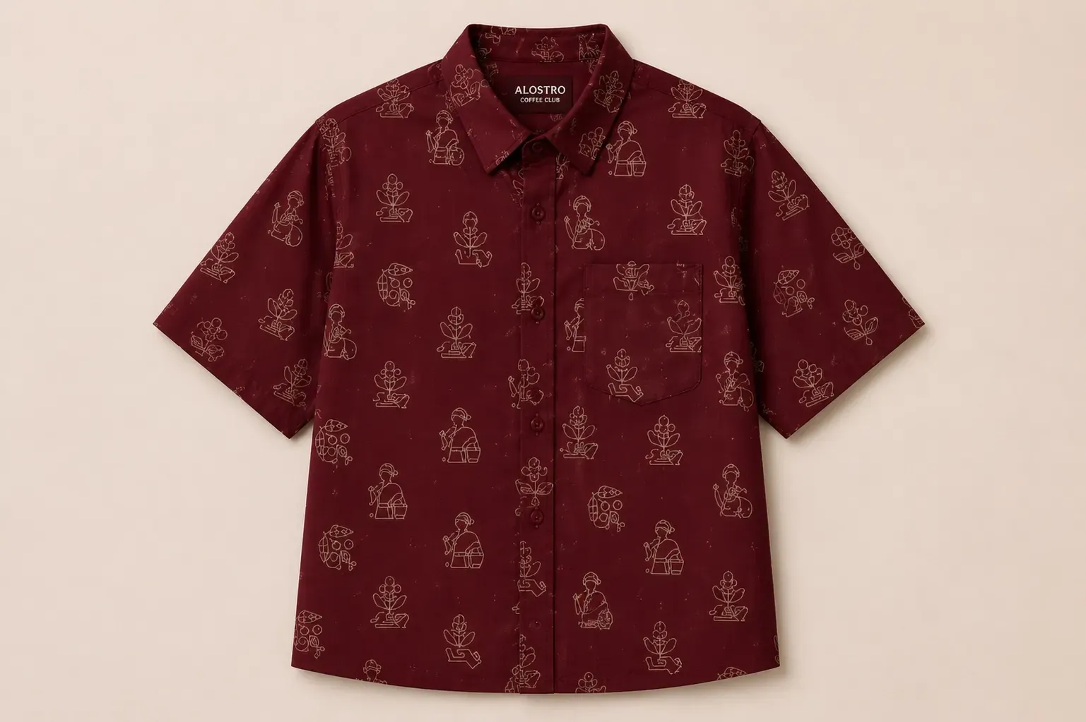 Alostro Signature Shirt — Burgundy