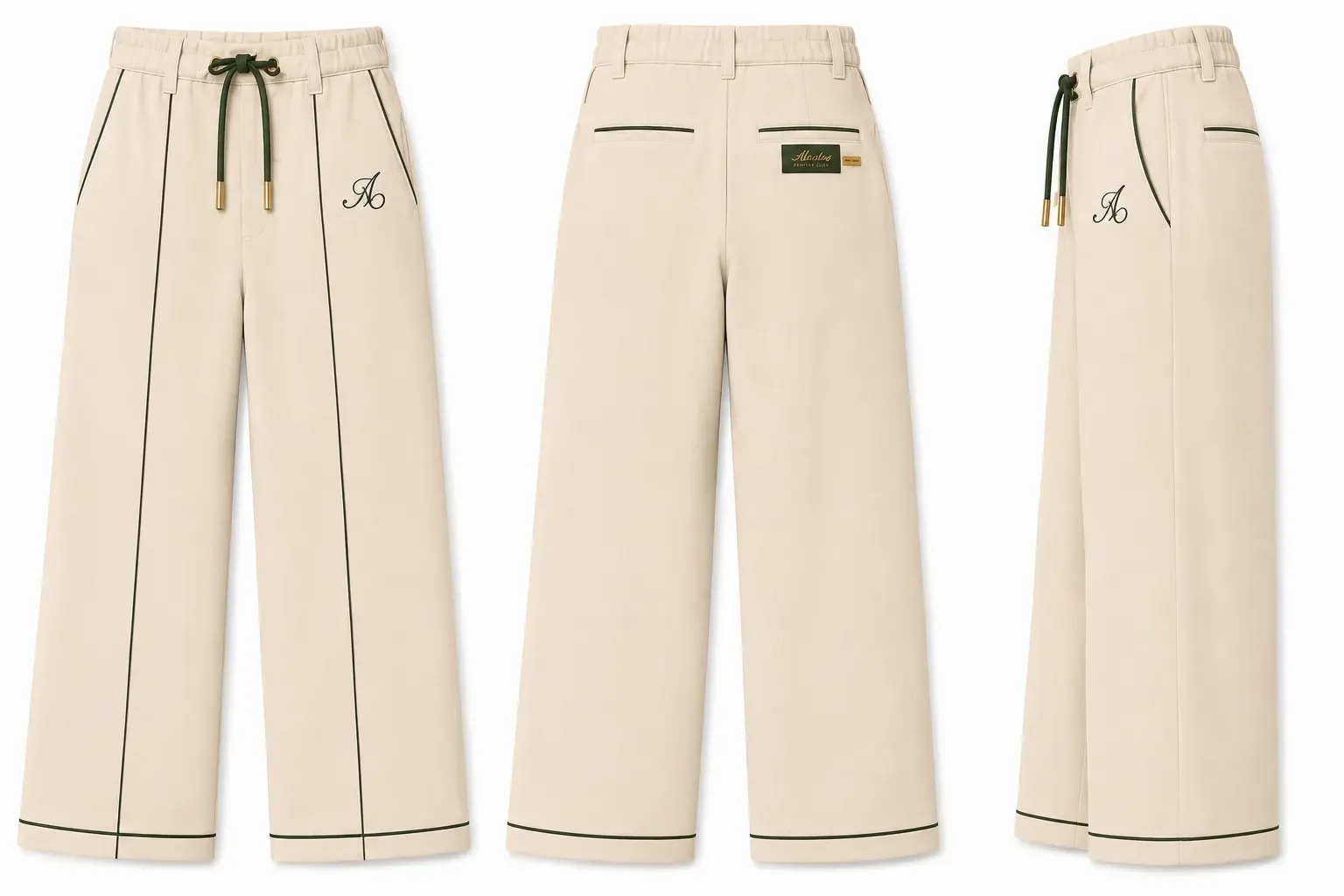 Espresso Relaxed Pant — Wide Leg — Crema