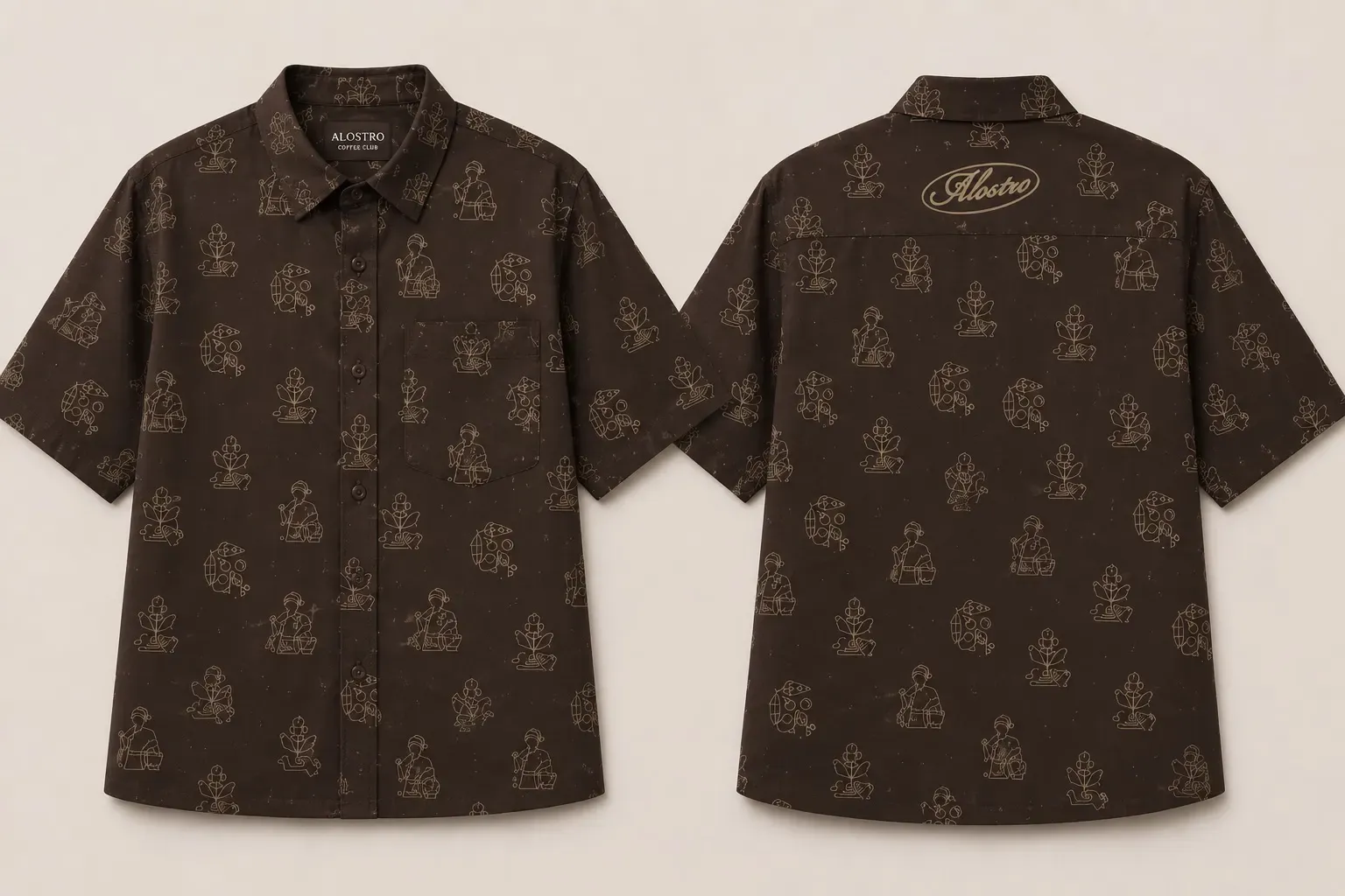 Alostro Signature Shirt — Espresso